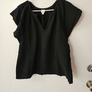 Roan & Ryan Black Women's Top